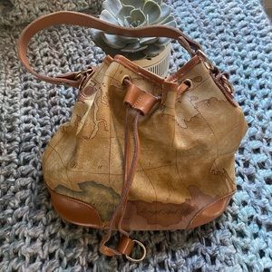 Vintage Map Bucket Bag